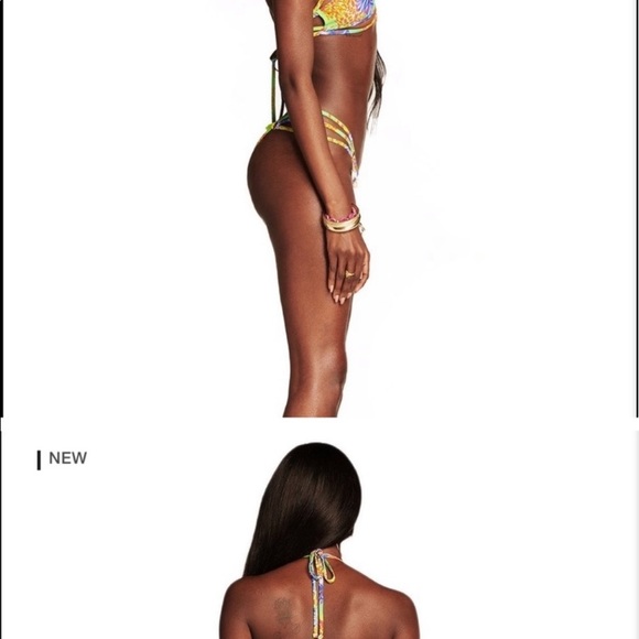 I am Gia halina bikini bottoms in Hibiscus - Picture 2 of 3